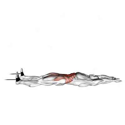 Band v up exercise targeting Waist