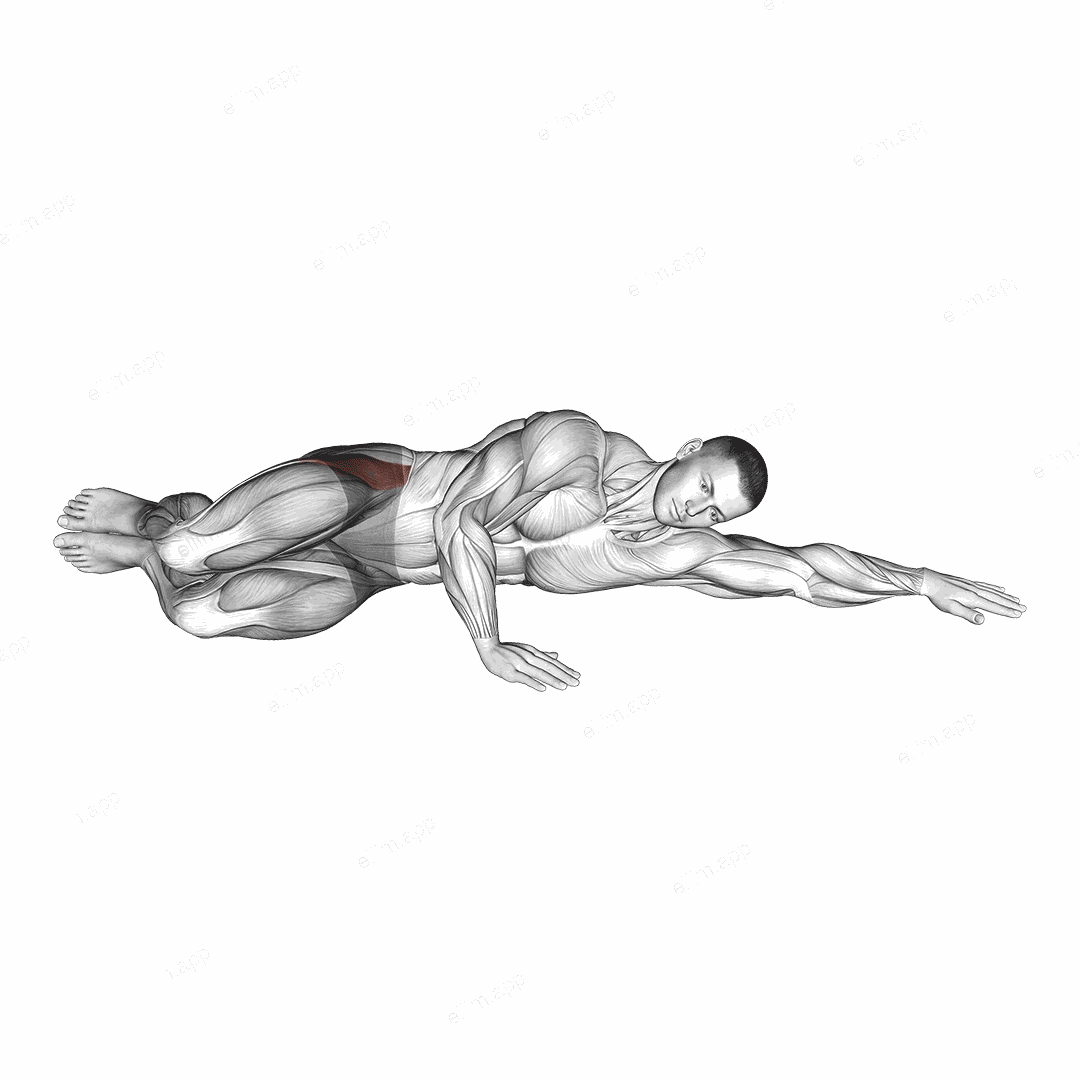 Hip Clam Shell exercise targeting Hips and Gluteus Medius