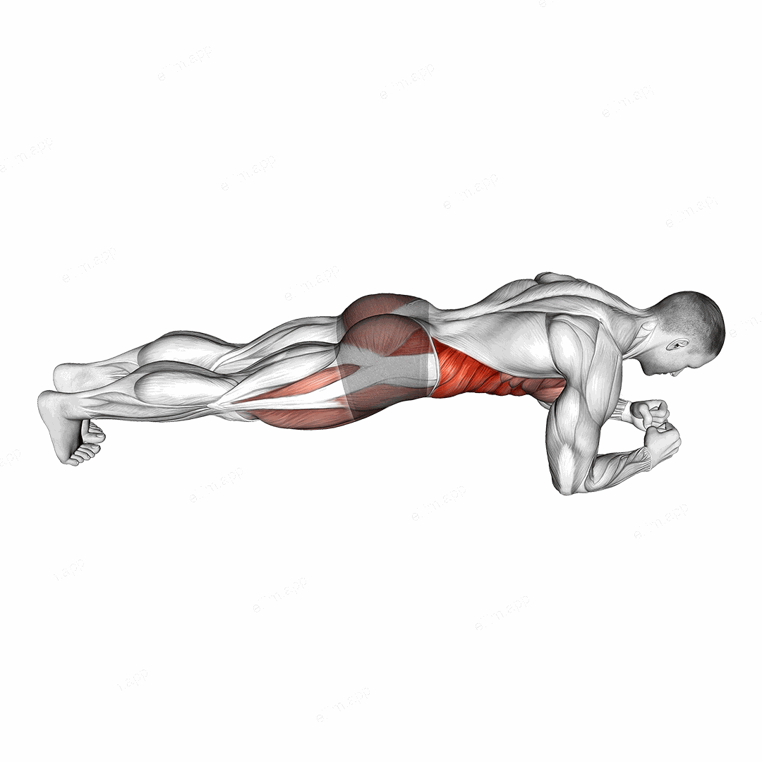 Spider Plank exercise targeting Hips
