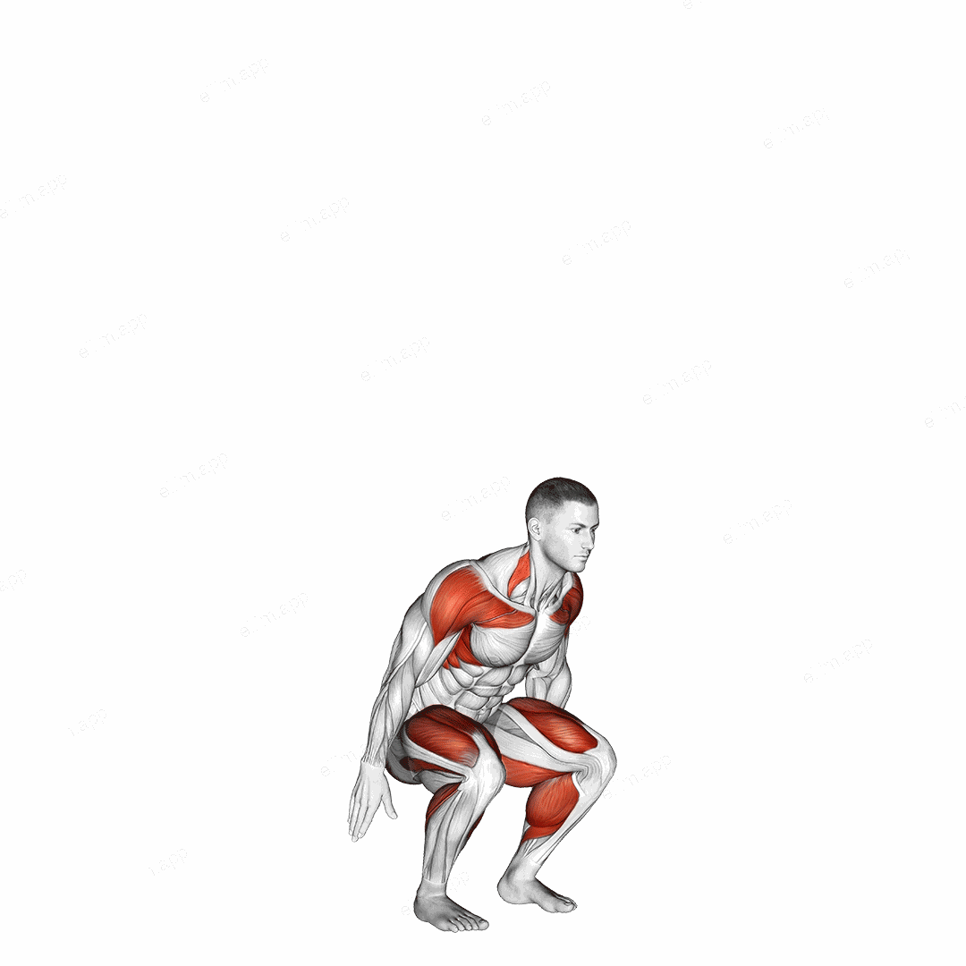 Squat to Overhead Reach exercise targeting Plyometrics