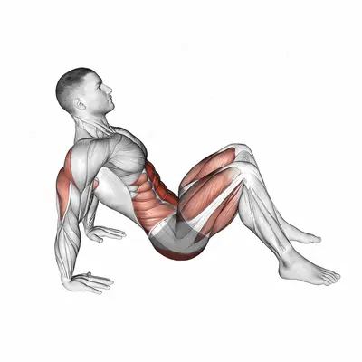 Crab Pose exercise targeting Stretching
