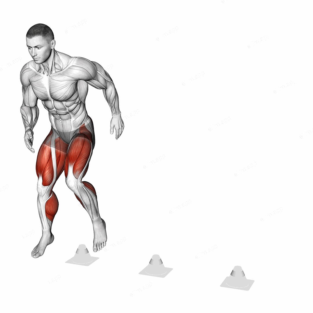 Cone Drill exercise targeting Plyometrics