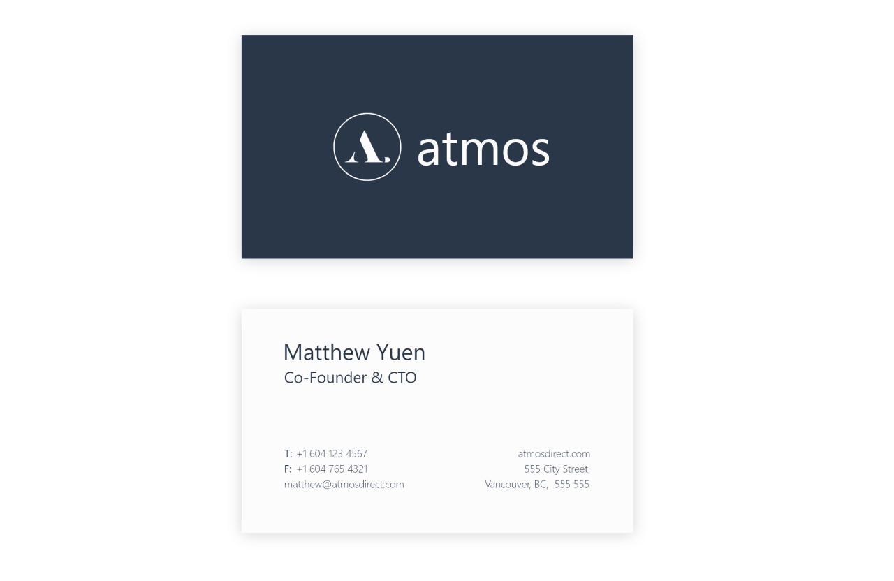 Atmos Business Cards