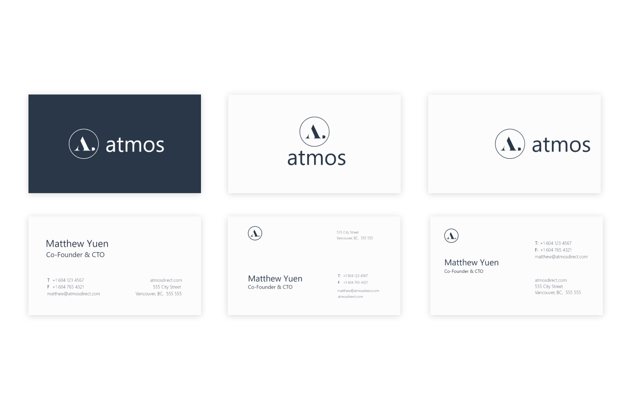 Atmos business cards