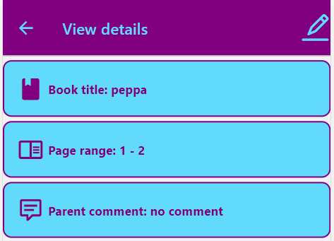 Reading Diary App