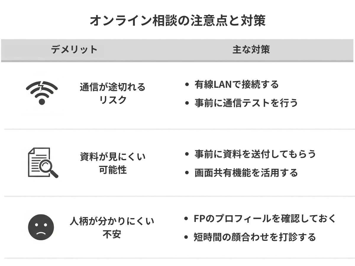 4 画像 オンライン相談の注意点と対策