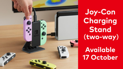 Joy-Con Charging Stand (two-way) will be available on 17 October.