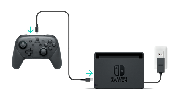 Nintendo switch wireless shop pro controller charger