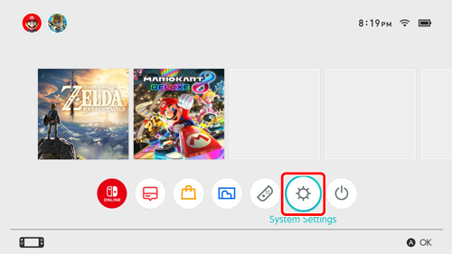 Internet connection (with a wireless connection), Nintendo Switch Support