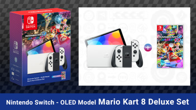 Nintendo Switch - OLED Model Mario Kart 8 Deluxe Set arrives on 30 October