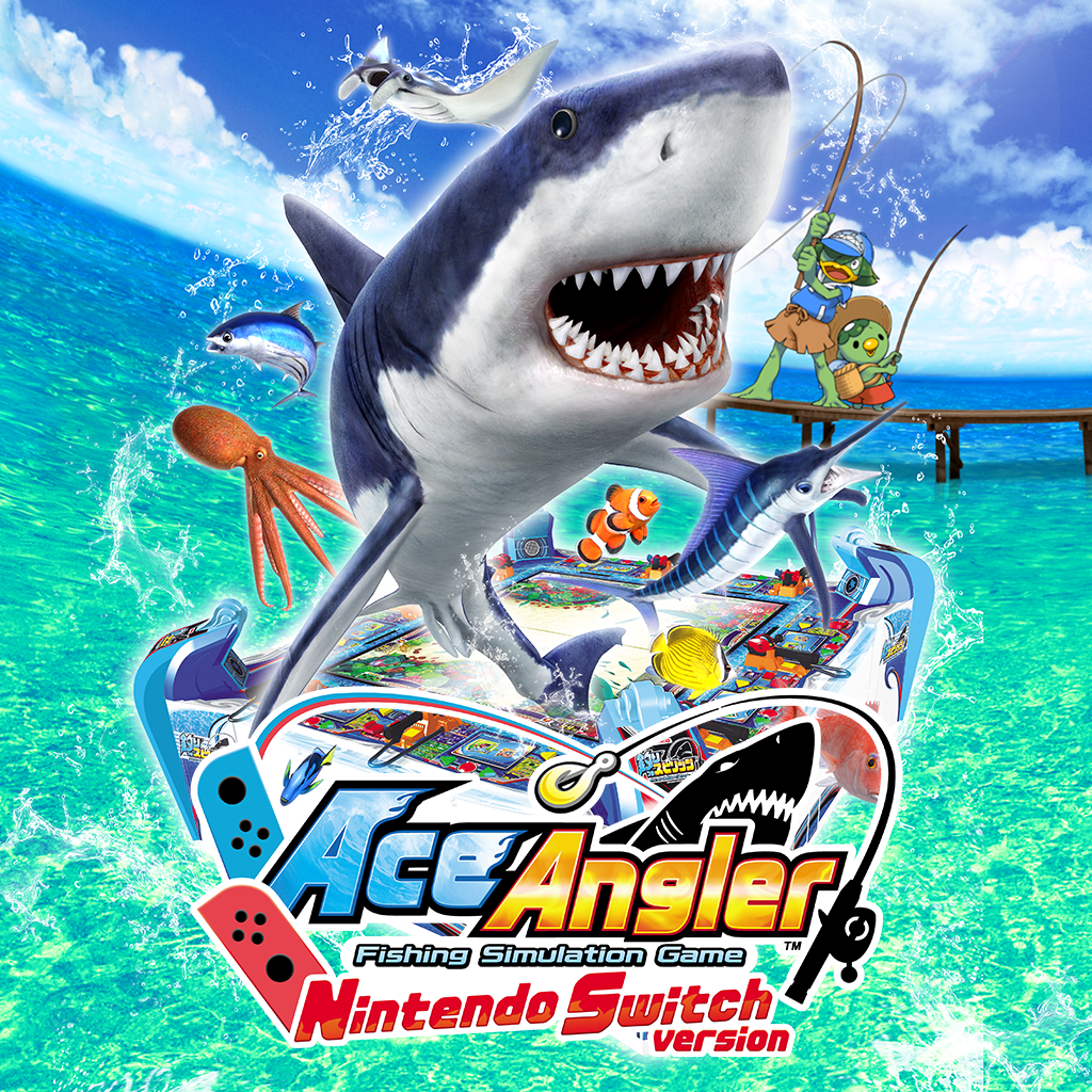 Nintendo Switch Ace Angler Fishing Spirits + Rod Controller Bundle (English  Version)