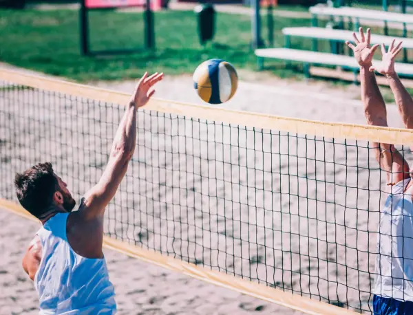 beach volleyball game