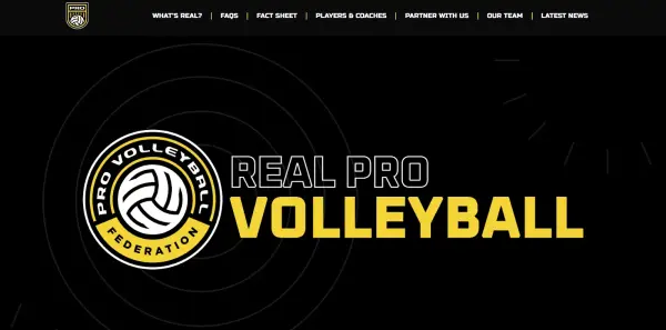 REAL Pro Volleyball website