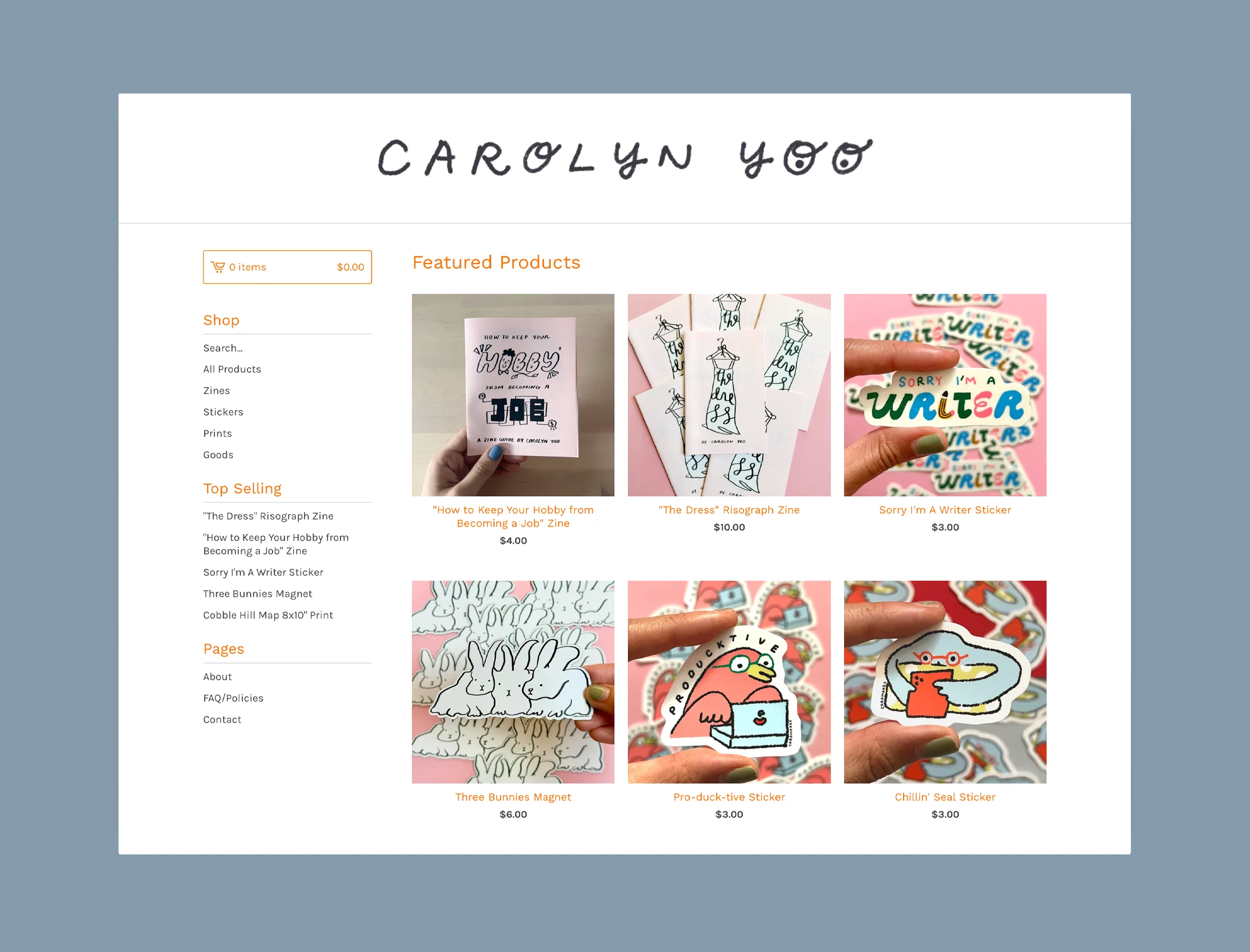 Design of the Store of Carolyn Yoo