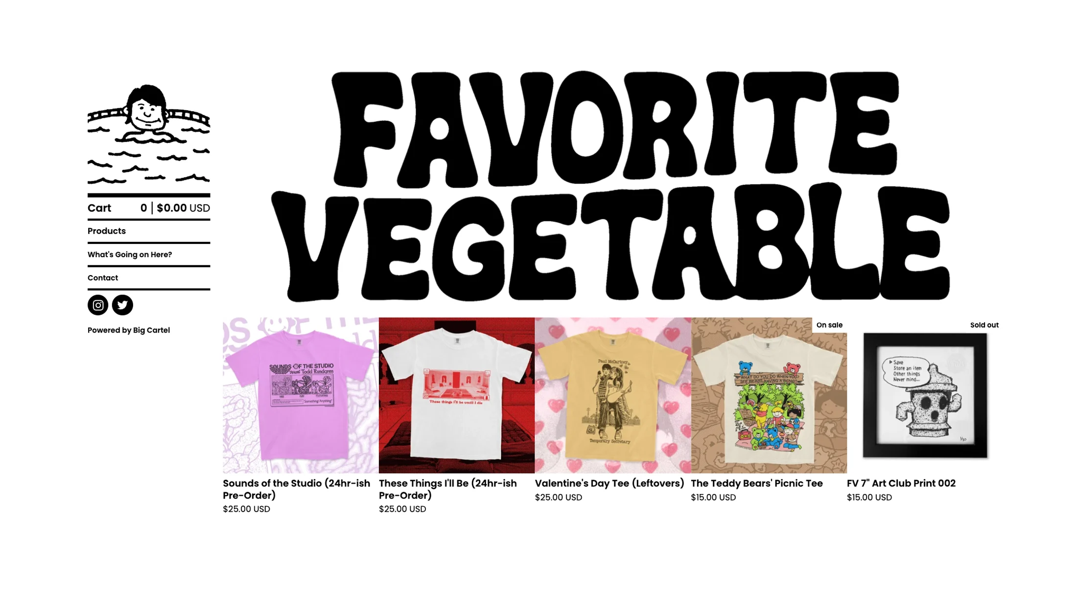 Design of the Store of Favorite Vegetable
