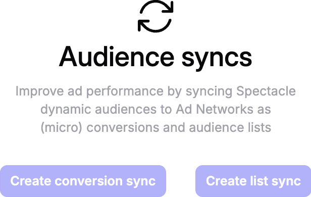 Interface for creating a new conversion synchronization to track marketing attribution and conversion data flow