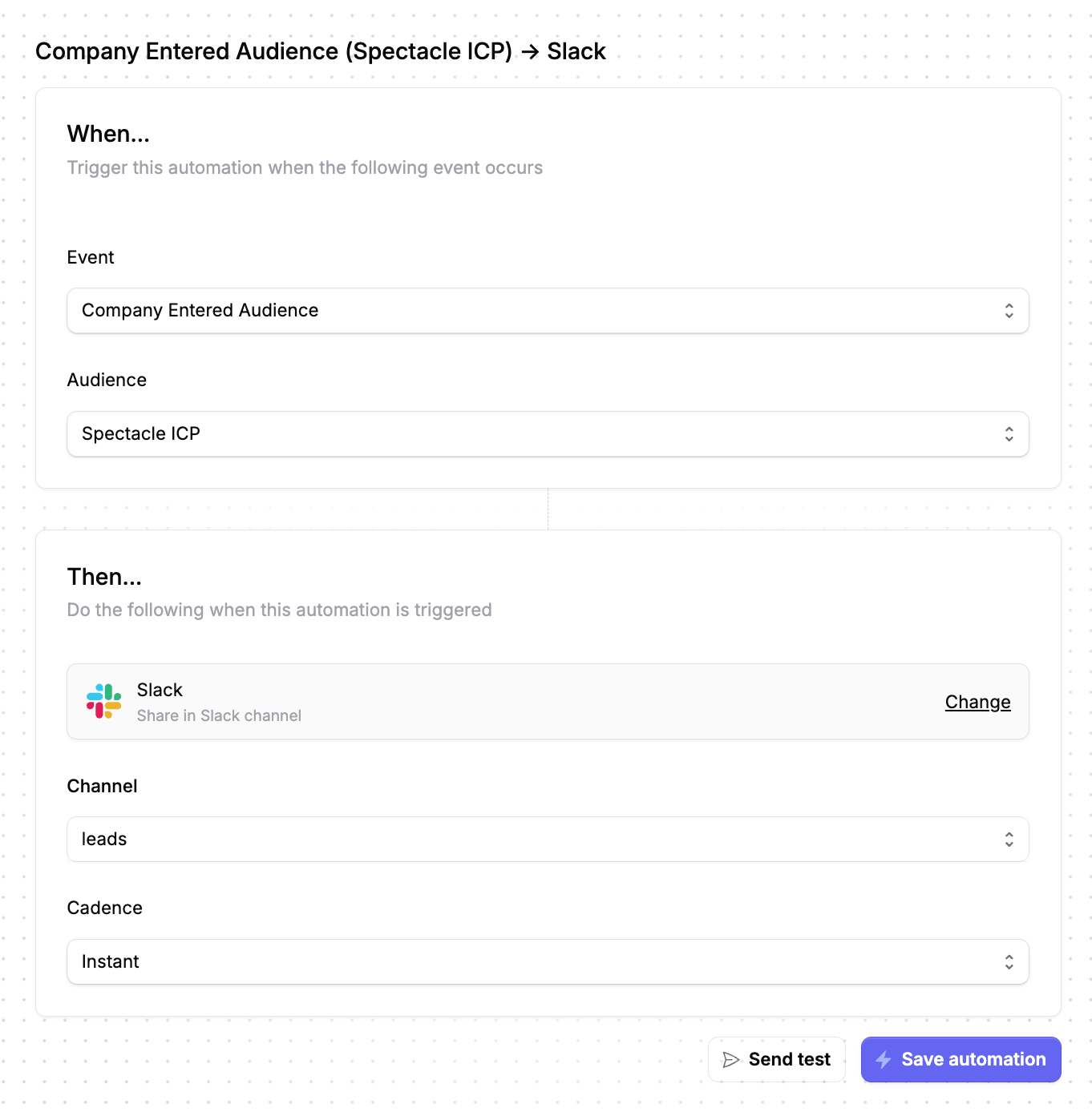 SpectacleICP to Lead
