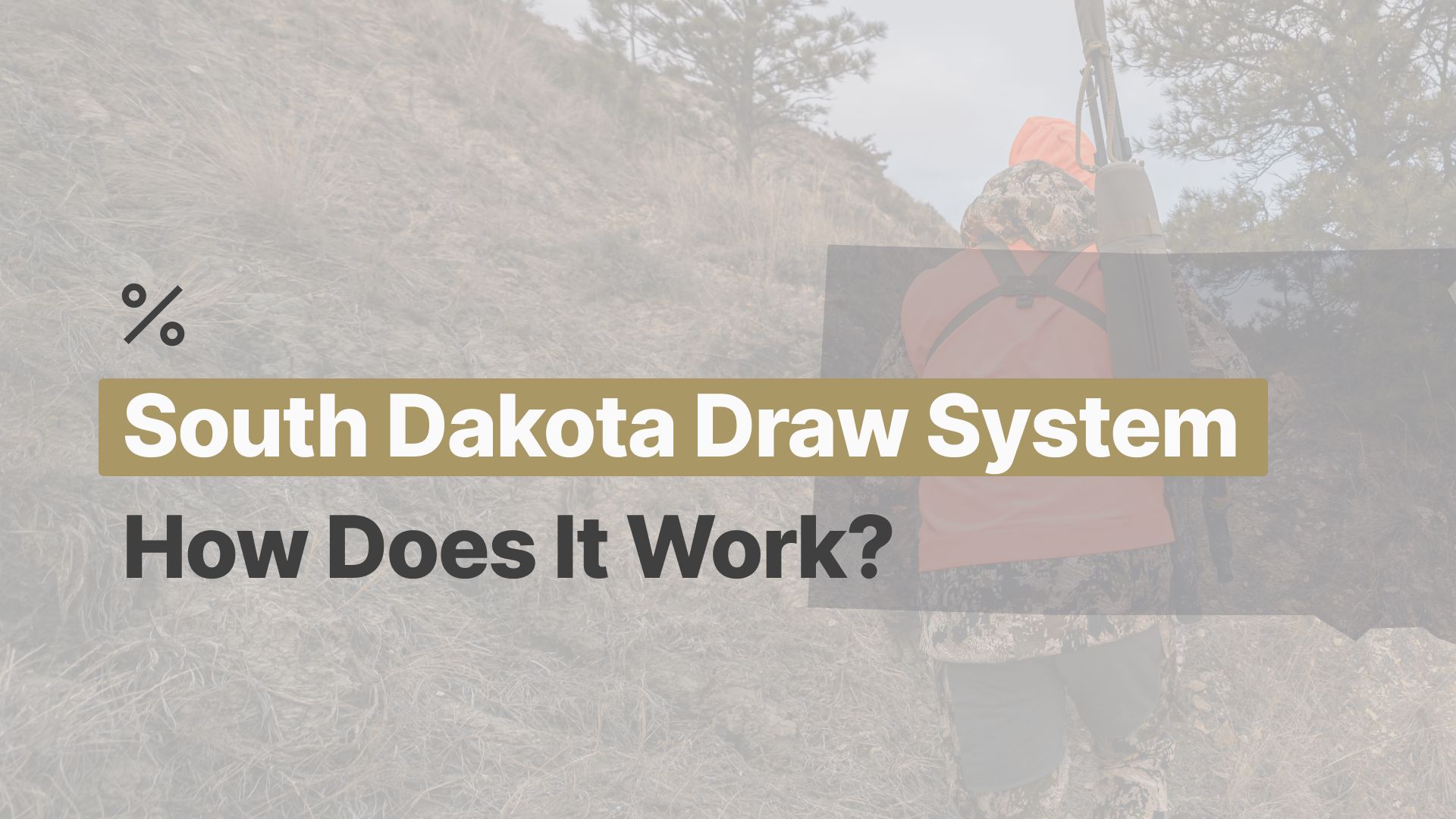 How does the South Dakota draw system work for hunts, and hunting ...