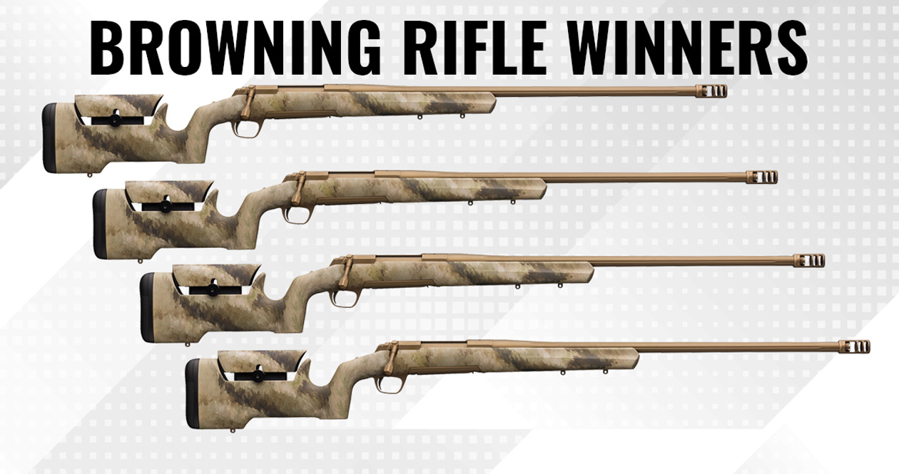 WINNERS ANNOUNCED Four INSIDERs just won a Browning XBolt Rifle in 6