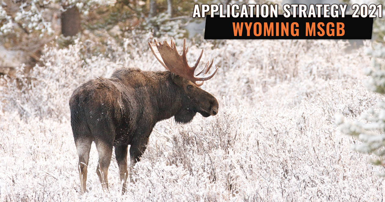APPLICATION STRATEGY 2021 Wyoming Sheep, Moose, Goat and Bison