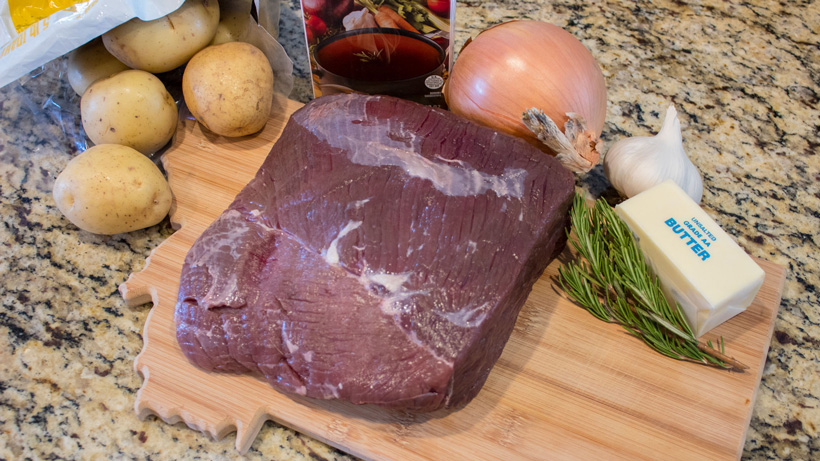Garlic and herb buttered elk roast recipe // GOHUNT. The Hunting Company