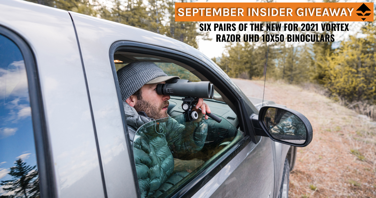 Three Insiders will win a Vortex Fury HD 5000 binocular in our May
