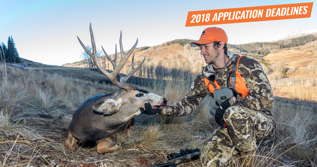 2018 western hunting application deadlines // GOHUNT. The Hunting Company