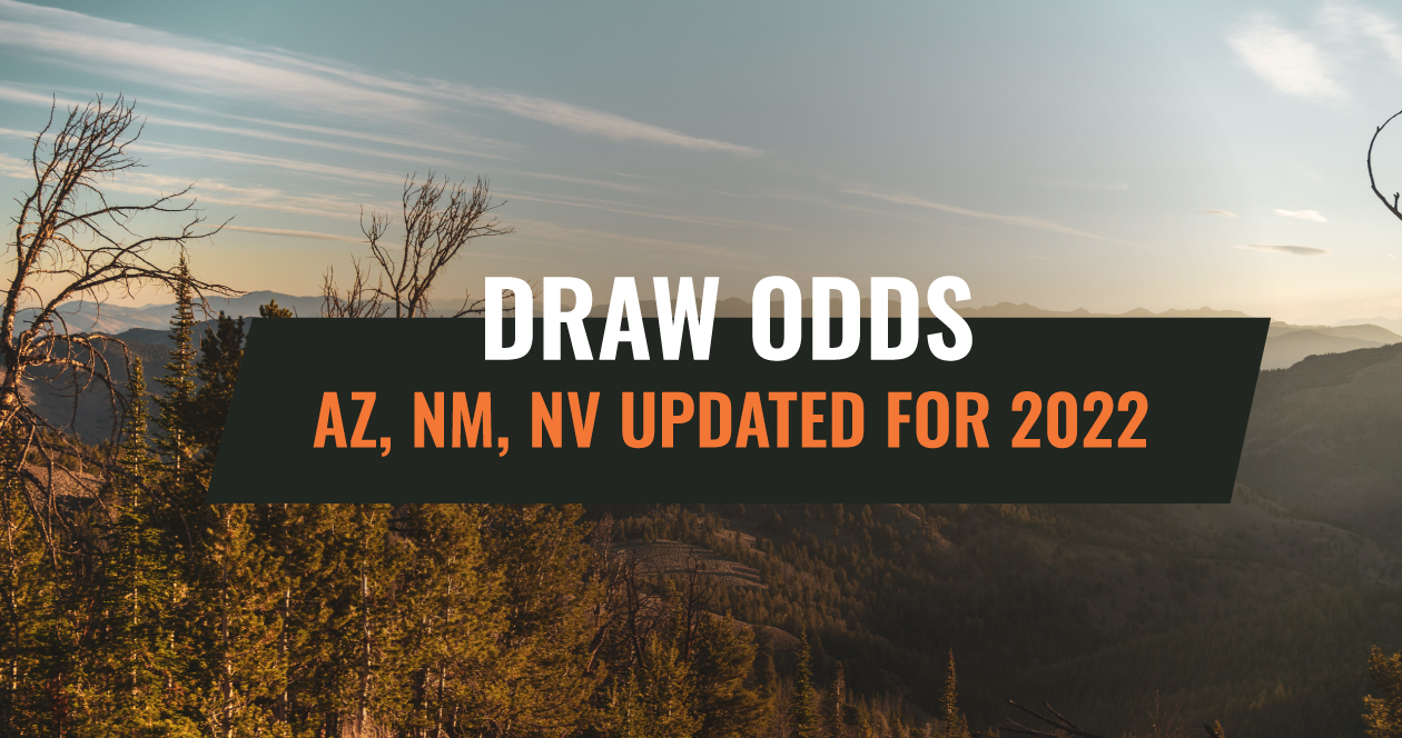 Draw Odds Updated for 2022 in Arizona, New Mexico and Nevada