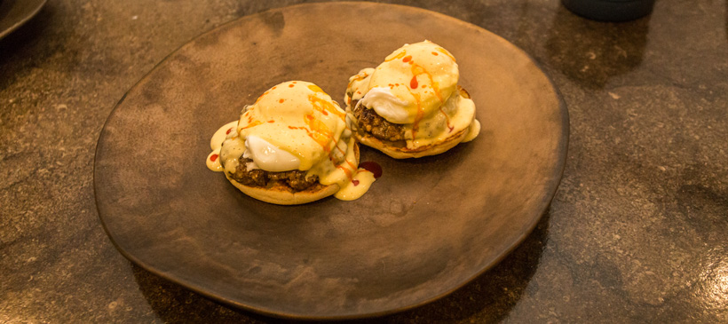 10 steps for the best elk sausage eggs benedict // GOHUNT. The Hunting Company