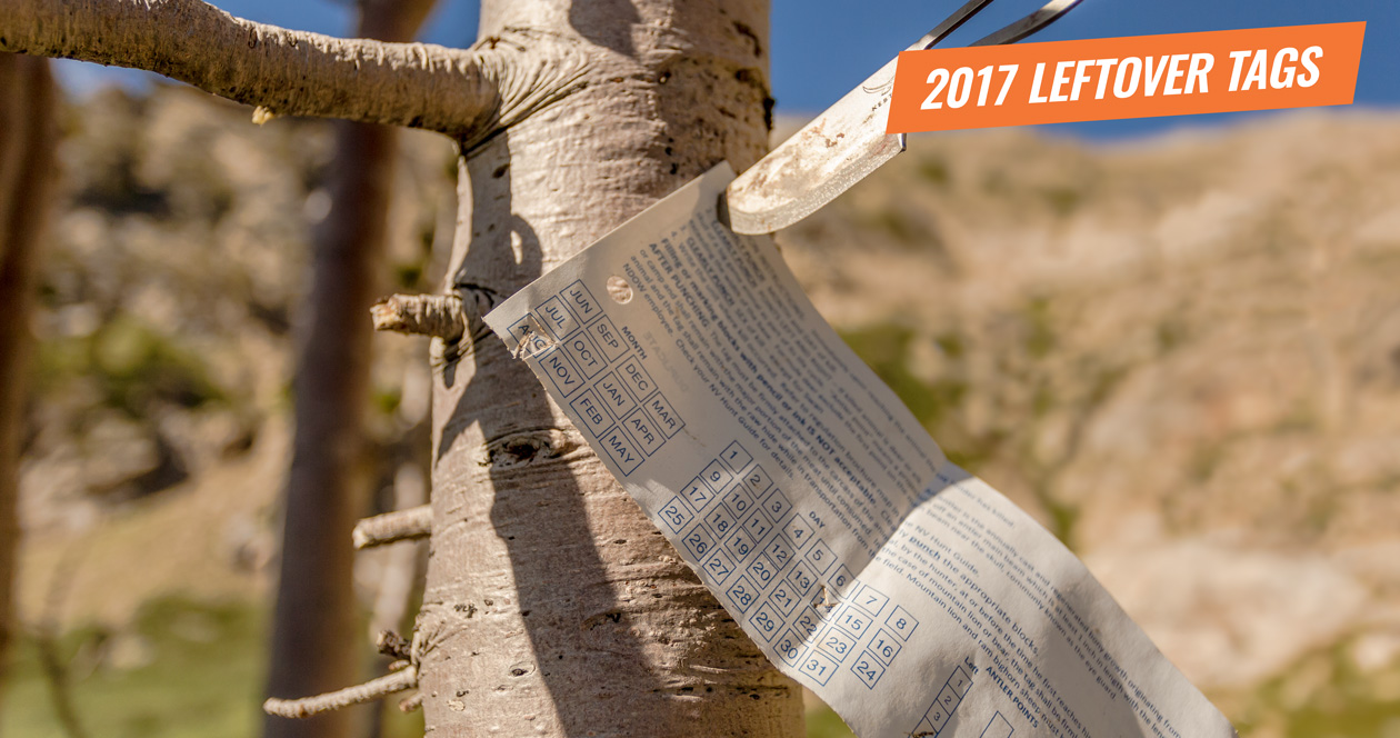 2017 Utah, Nevada, New Mexico leftover tag list plus Colorado info