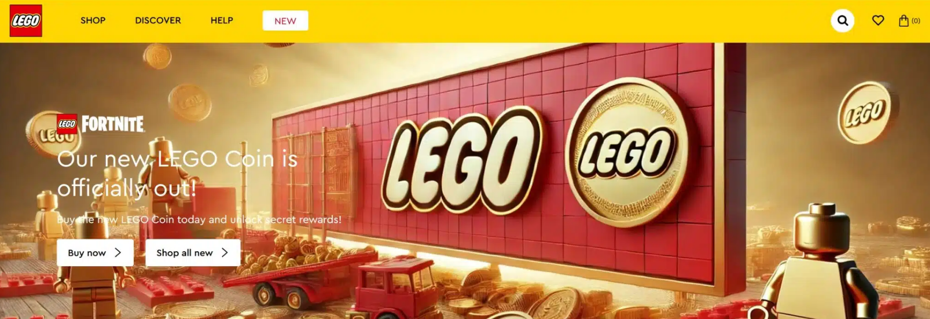 Official LEGO online shop briefly hacked by crypto scammers