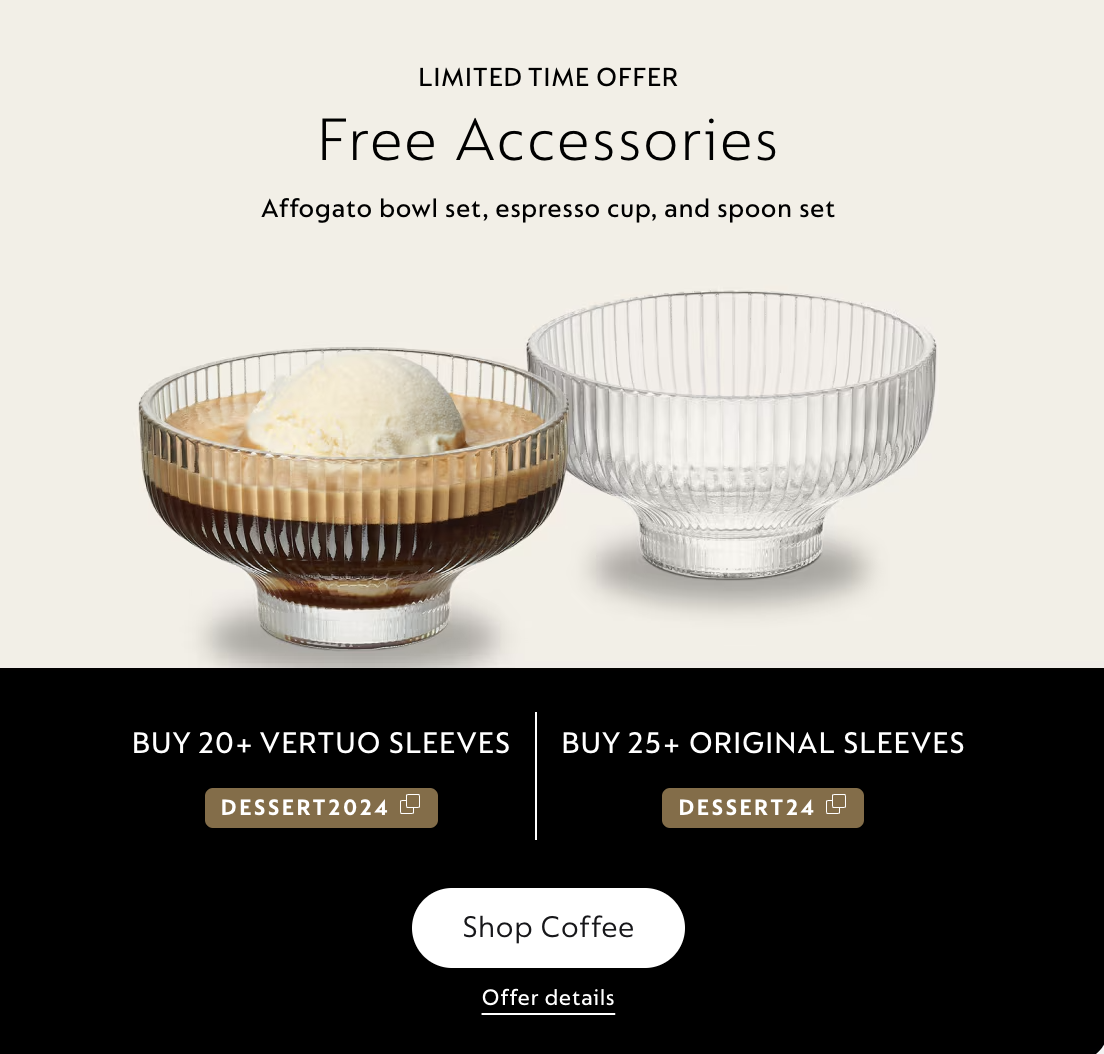 Nespresso Cyber Monday 2024 offer free accessories