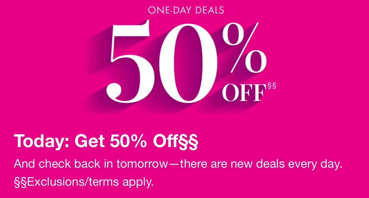 sephora one-day deals 50-off select products