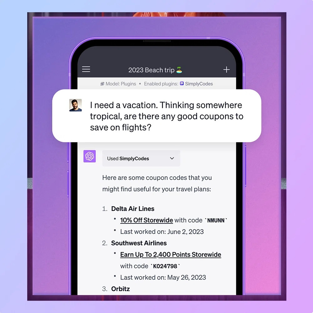 SimplyCodes Launches AI Plugin for ChatGPT to Provide Real-Time Discount and Shopping Assistance