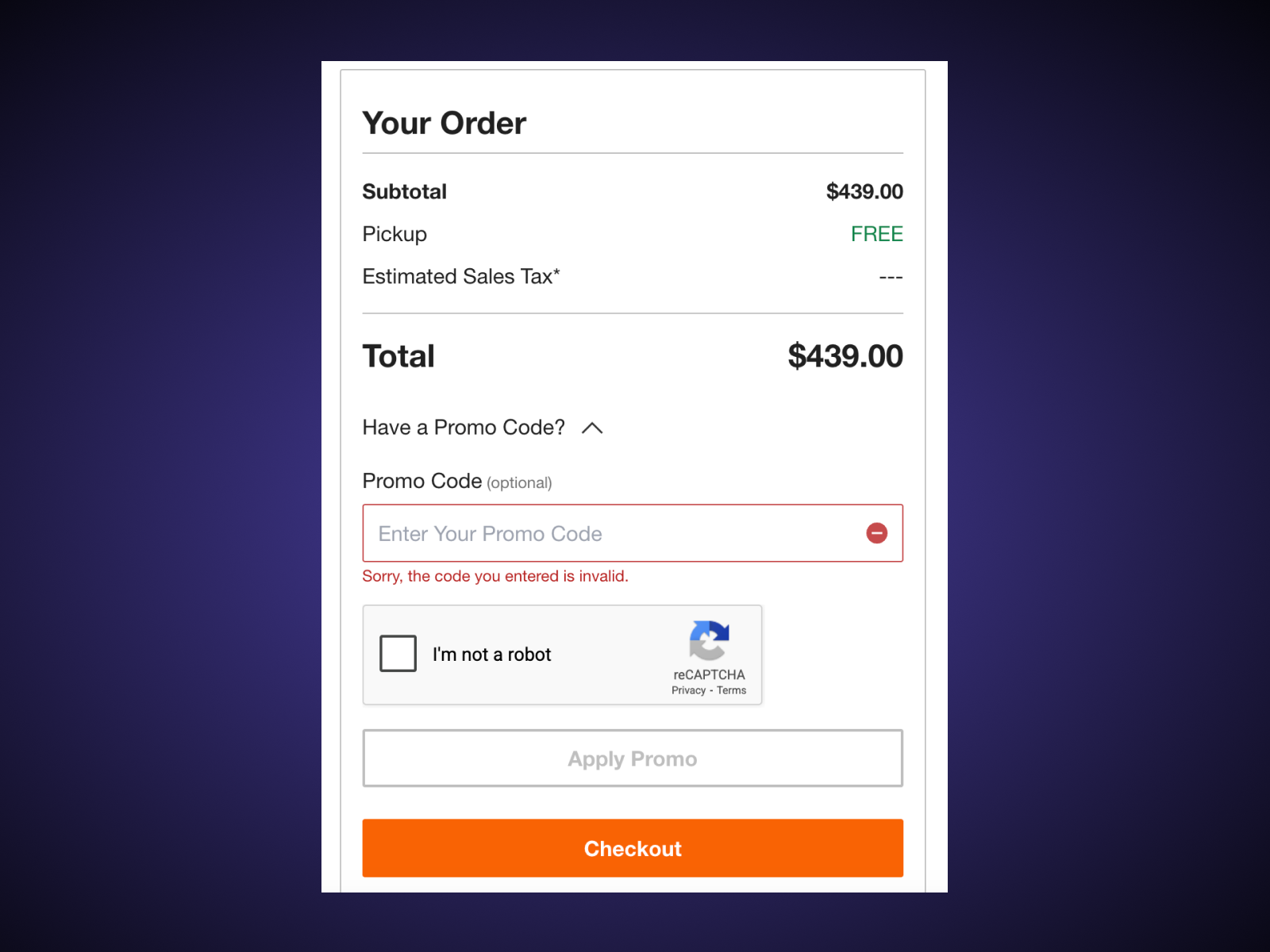 Home Depot promo code not working 
