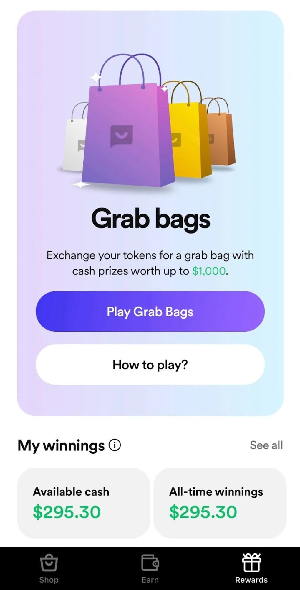 prize bags