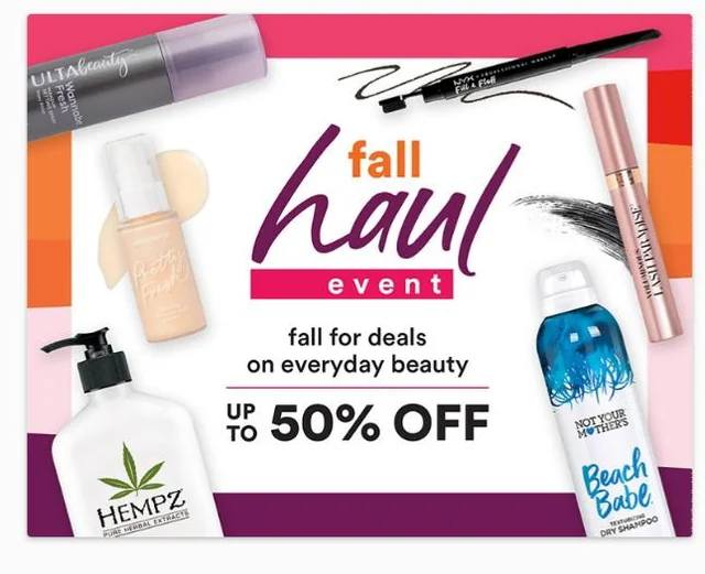 Fall Haul Sale Ulta
