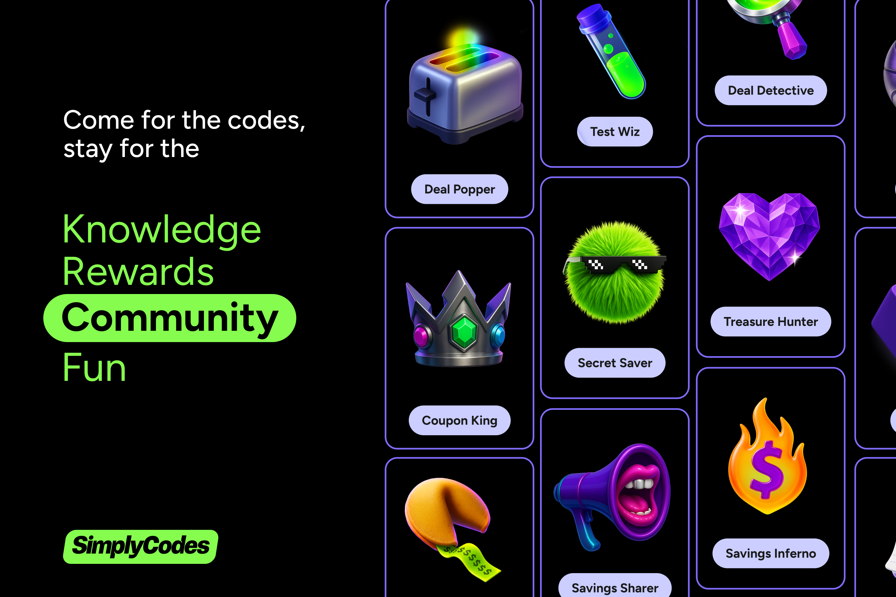Digital Billboard of community on SimplyCodes