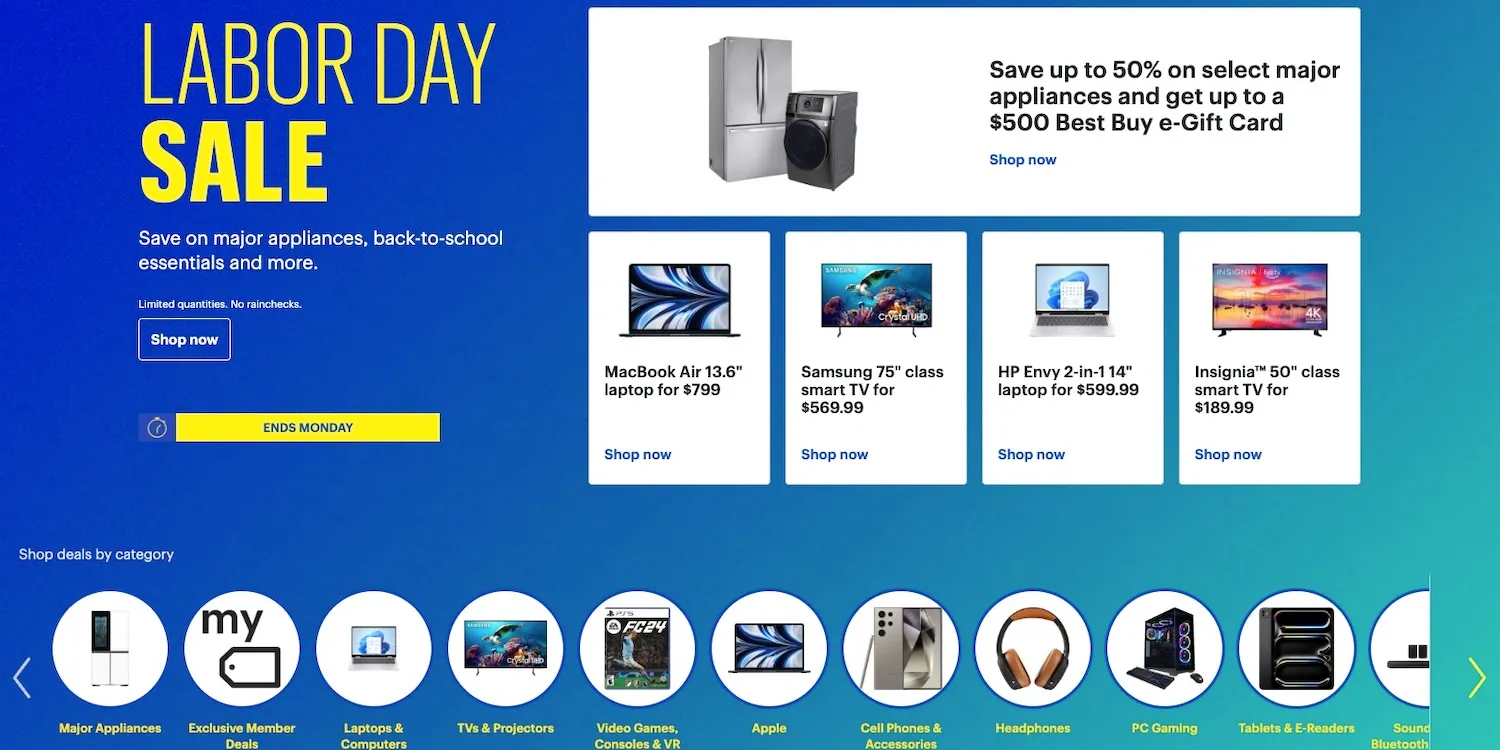 Best Buy Labor Day Sale
