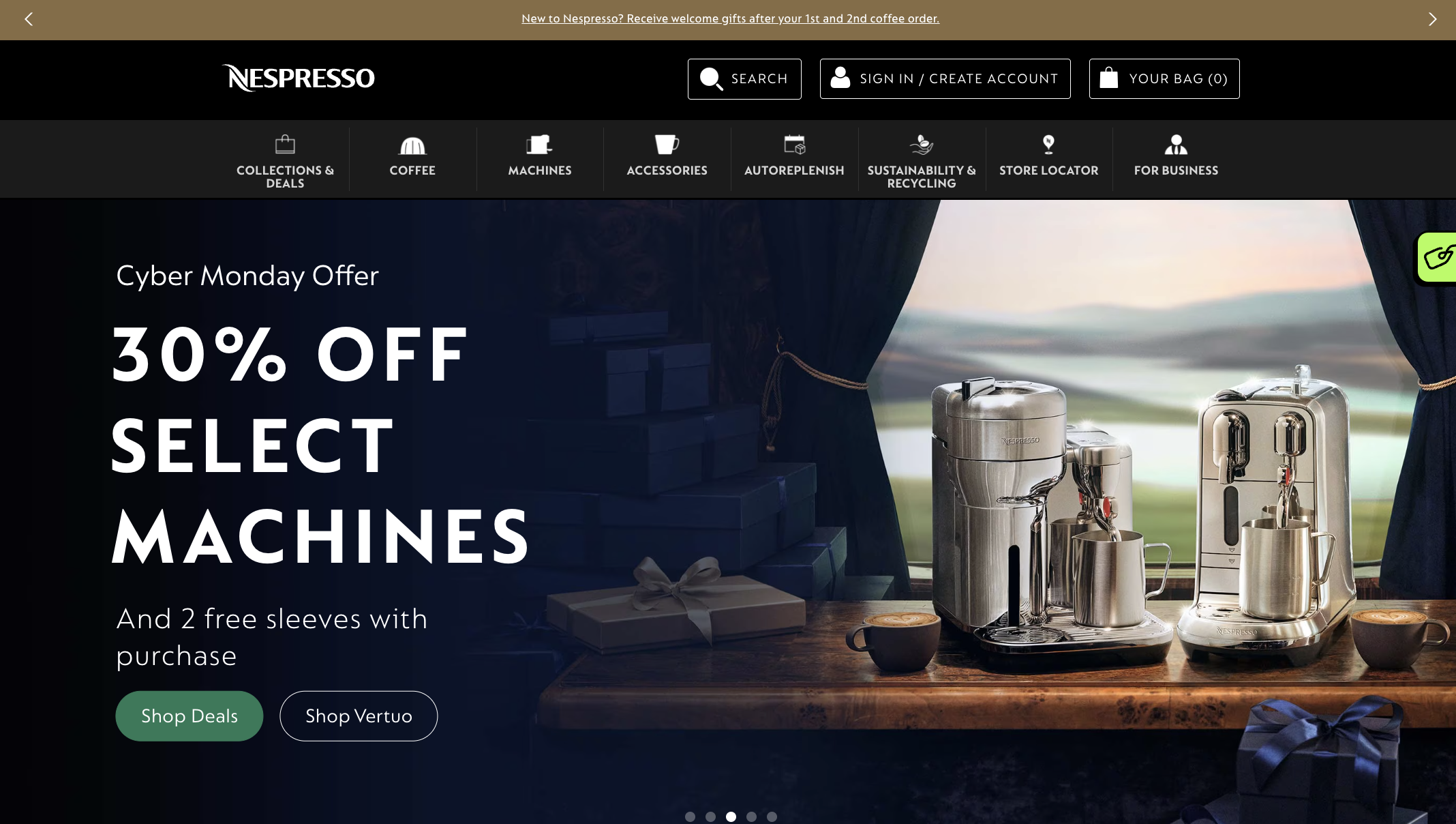 30% off Nespresso machines Cyber Monday 2024 offer