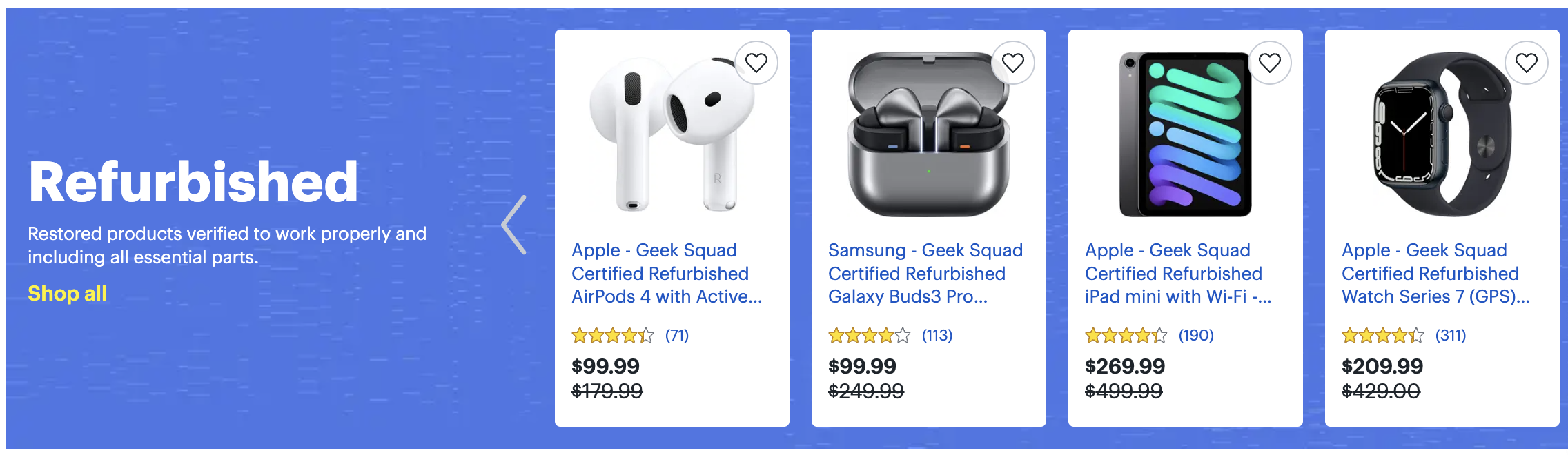 Best Buy refurbished items