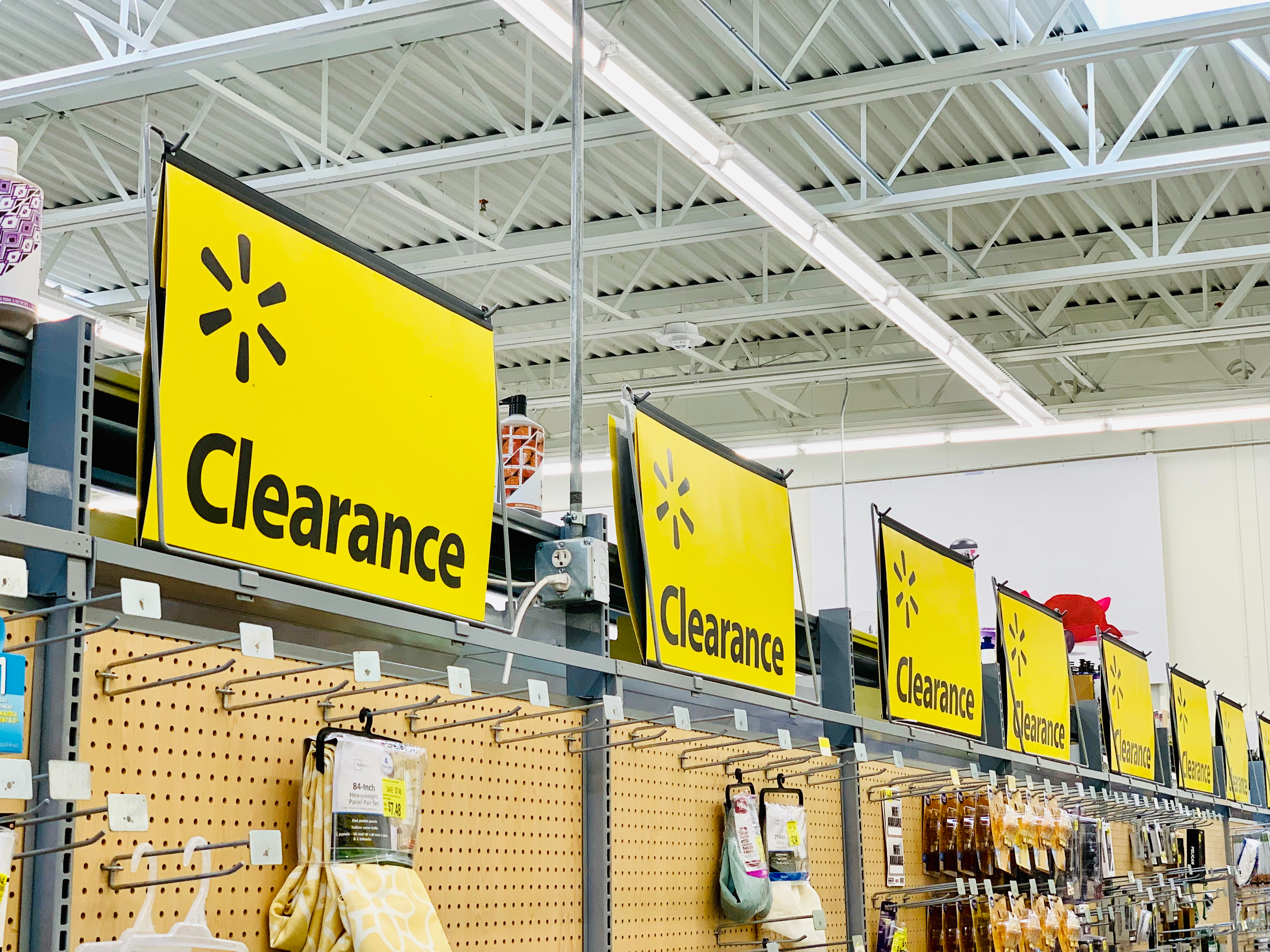 Walmart clearance section
