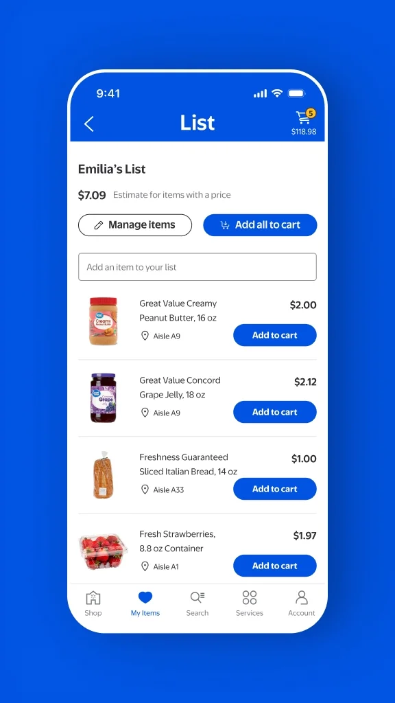 Walmart app