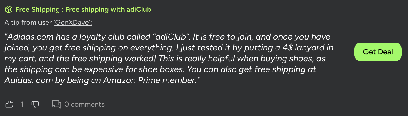 Alternative shopping method savings tip for SimplyCodes