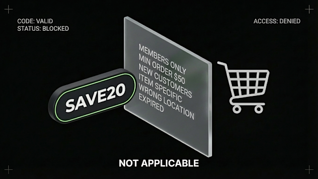 Why Promo Codes Say “Not Applicable” at Checkout