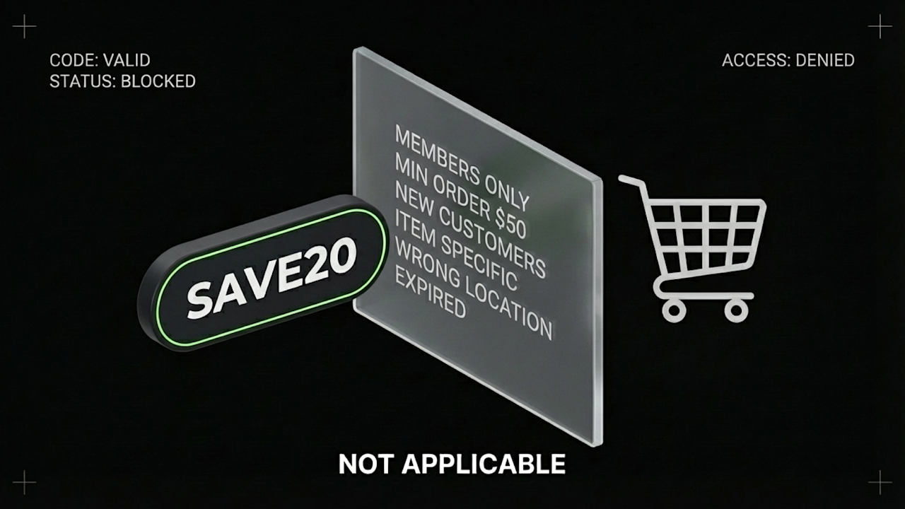 Why promo codes fail even when they’re real