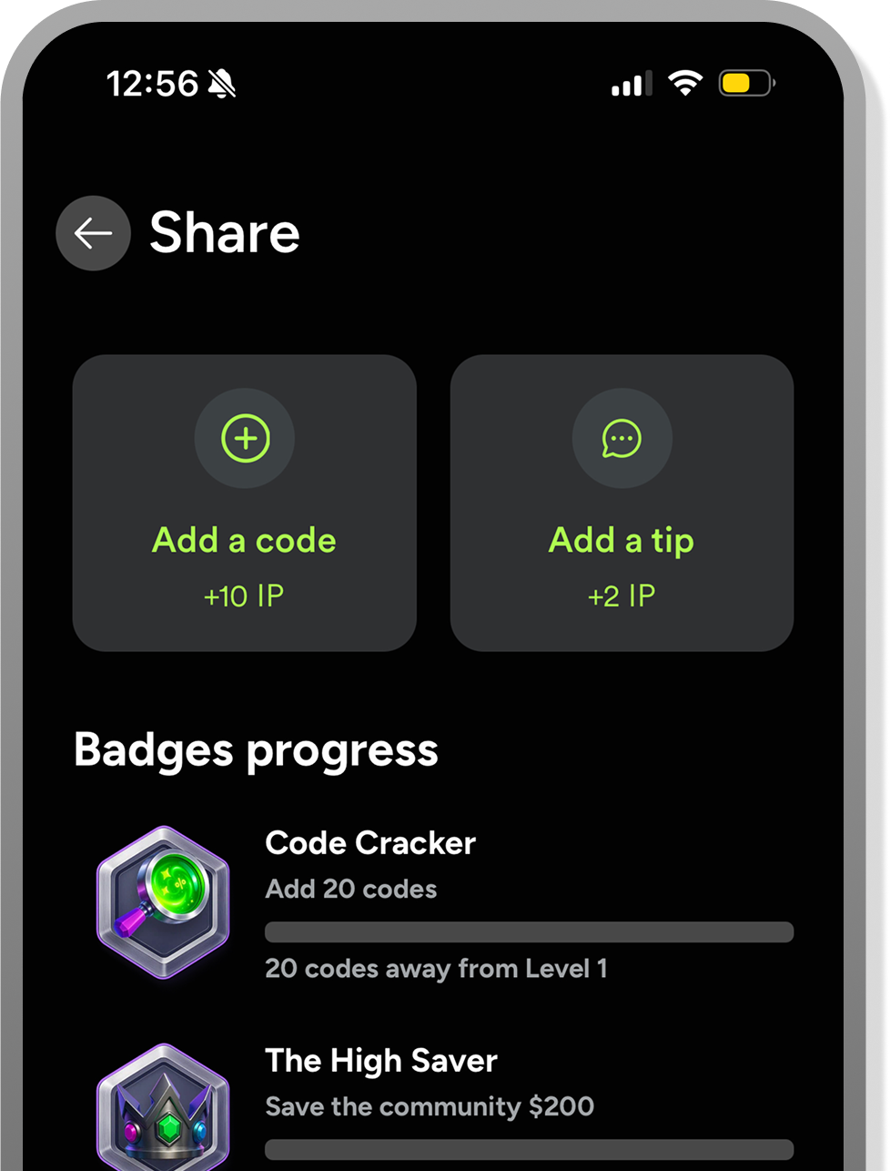 Adding a tip interface on SimplyCodes