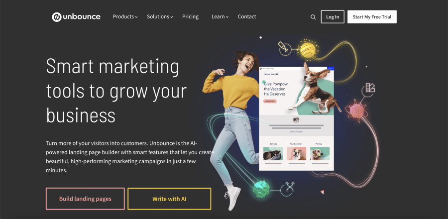 Lead generation tool, Unbounce