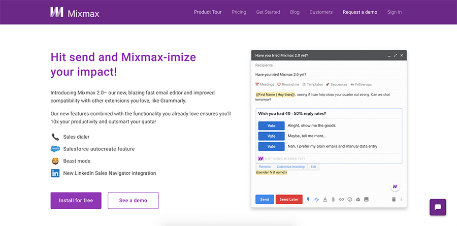 mixmax login