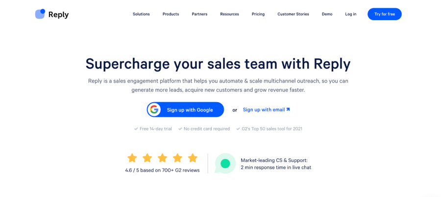 Reply.io lead generation software